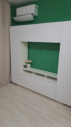 Готовая гостиная Румба белый / белый глянец  - Уцененный экземпляр фото покупателя 44