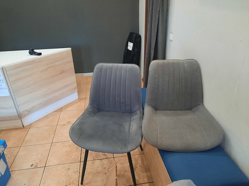 Стул на металлокаркасе Седа К коричневый velvet lux 100 / черный фото покупателя 159