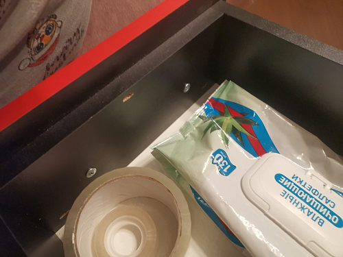 Тумба Ханна черная / красная - Уцененный экземпляр фото покупателя 90