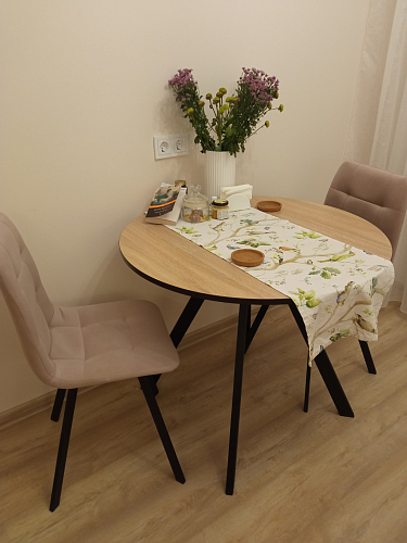 Стул на металлокаркасе Чилли светло-серый / белый каркас фото покупателя 670