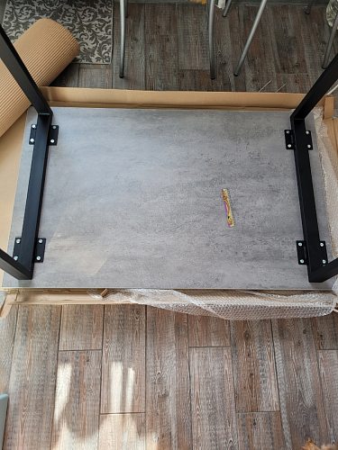 Стол раскладной Лота Лофт 120 25 мм юта / черный матовый фото покупателя 104