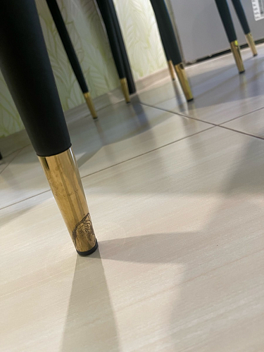 Стул на металлокаркасе Seda 1 latte / black / gold фото покупателя 75