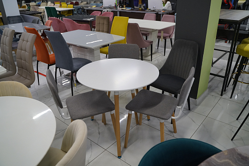 Стол Lorini 80 white / wood из шоурума 1