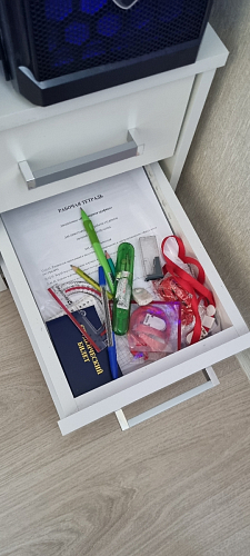 Компьютерный стол Джаз-24 левый дуб молочный фото покупателя 48