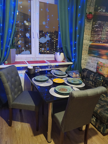 Стул Amelia dark walnut / fabric purple фото покупателя 2