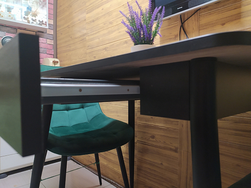 Стол Вики 90х60х77 делано / черный фото покупателя 2