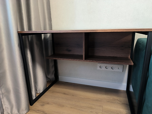 Письменный стол Клер Лофт дуб делано светлый / белый матовый фото покупателя 42