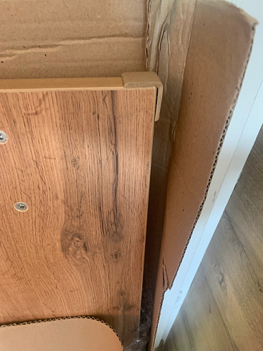 Деревянный стол Лота Лофт 120х75 белый матовый / дуб крафт золотой фото покупателя 942