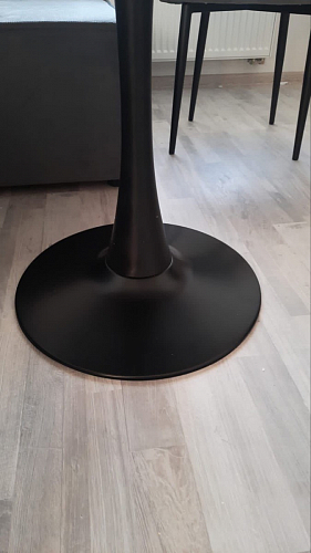 Стол Тулип 90х73 дуб вотан / белый  - Уцененный экземпляр фото покупателя 5