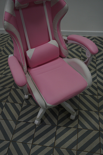 Компьютерное кресло Rodas pink / white из шоурума 1