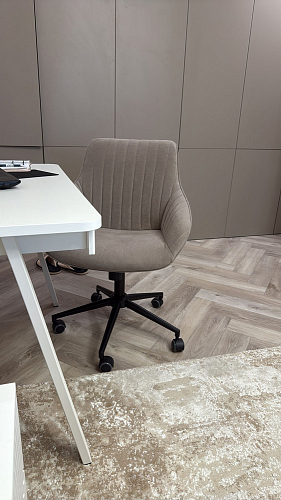 Компьютерное кресло Dublin/Дублин хром / вельвет графит фото покупателя 20