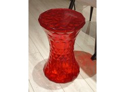 Журнальный столик Stone прозрачный / красный из шоурума 1