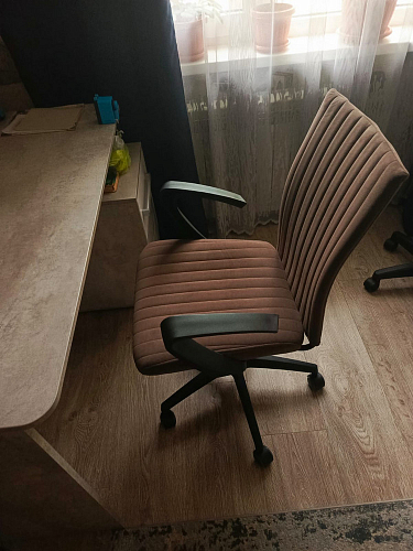 Компьютерное кресло Spark/Спарк флок бежевый 7 фото покупателя 2