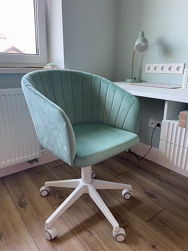 Компьютерное кресло Тибо confetti chocolate / белый фото покупателя 76