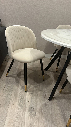 Стул на металлокаркасе Gabi 1 light purple / black фото покупателя 755