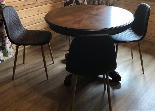 Стул на металлокаркасе Capri blue / white фото покупателя 10