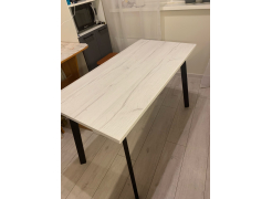 Стол Тринити Лофт 120 32 мм бетон / черный матовый фото покупателя 644