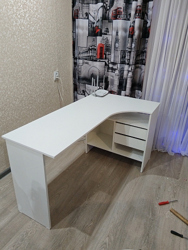 Письменный стол СПм-25 левый дуб сонома фото покупателя 34