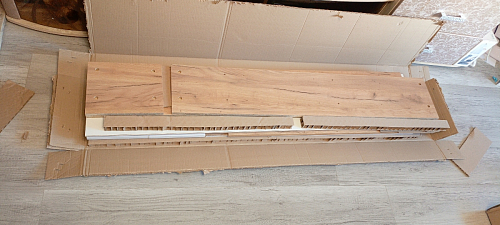 Письменный стол Лайт 03.243 дуб золотой (craft) / белый премиум фото покупателя 154