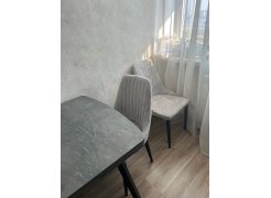 Стул на металлокаркасе Kora green / black фото покупателя 387