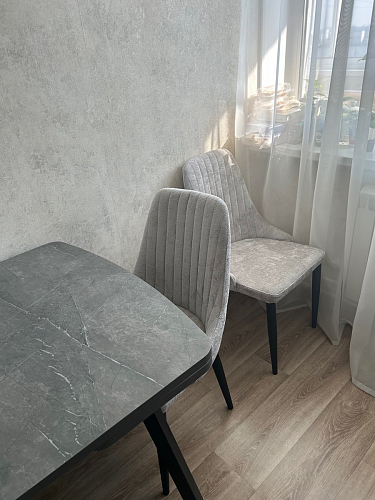 Стул на металлокаркасе Kora green / black фото покупателя 387