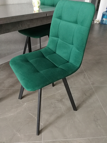 Стул на металлокаркасе Чилли бирюзовый / черный фото покупателя 1507