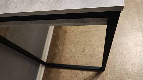 Письменный стол Леон Лофт бетон / черный матовый фото покупателя 93