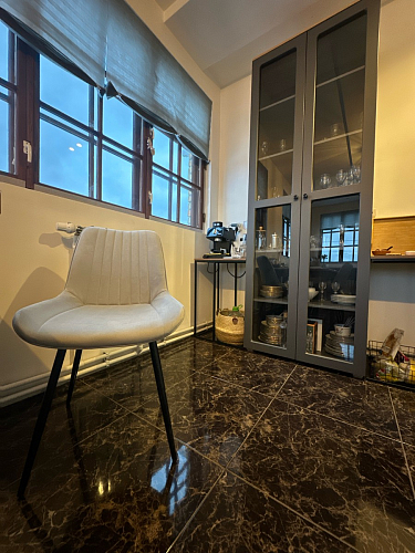 Стул на металлокаркасе Седа К кирпичный / черный фото покупателя 243