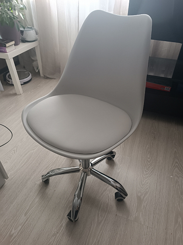 Компьютерное кресло Kolin с подушкой clear / white фото покупателя 124