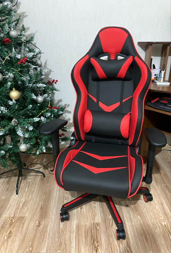 Компьютерное кресло Racer черный / красный / бежевый фото покупателя 39