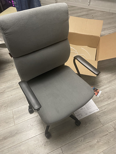 Компьютерное кресло Benefit/Бенефит флок бежевый 7 фото покупателя 56