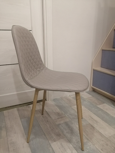 Стул на металлокаркасе Capri голубой фото покупателя 67