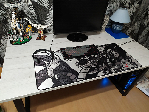 Деревянный стол Лота Лофт 140х80 черный матовый / бетон светлый фото покупателя 656