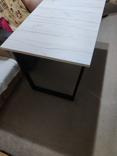 Деревянный стол Лота Лофт 140х80 дуб крафт табачный / черный матовый фото покупателя 381