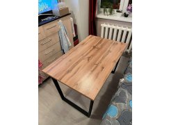 Стол Лота Лофт 140 25 мм черный матовый / бетон фото покупателя 972