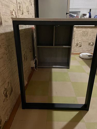 Письменный стол Битти Лофт 116х60х75 дуб вотан / белый матовый фото покупателя 24