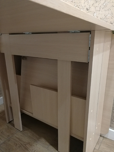 Стол обеденный раздвижной СтК7 дуб молочный фото покупателя 198