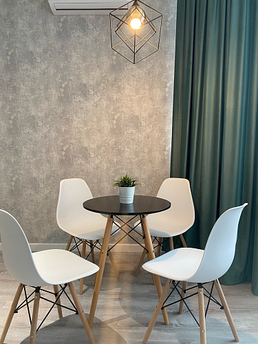 Пластиковый стул Eames PC-015 серо-голубой / дерево фото покупателя 2