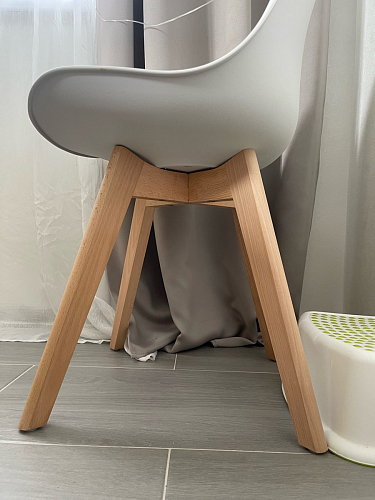 Деревянный стул Bonuss light gray / wood фото покупателя 95