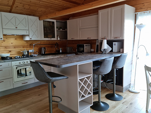 Барный стул Kozi серый / коричневый фото покупателя 4