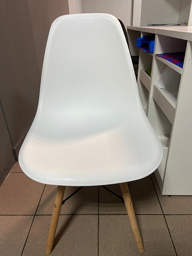 Пластиковый стул Eames PC-015 серо-голубой / дерево фото покупателя 380