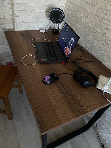 Деревянный стол Лота Лофт 120х75 белый матовый / дуб крафт золотой фото покупателя 861