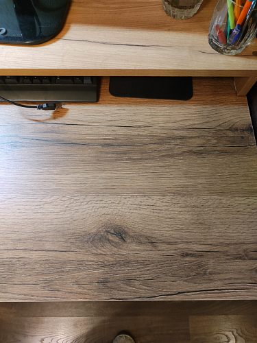 Письменный стол Битти Лофт 116х60х75 дуб делано светлый / белый матовый фото покупателя 117