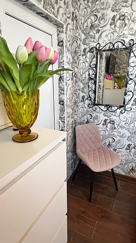 Комплект из "МР Стул Баодин К б/к латте (velutto 08) / черный каркас , 4 шт" фото покупателя 24