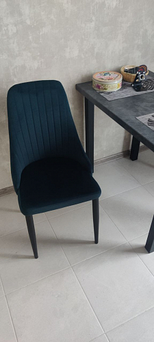 Стул на металлокаркасе Kora light blue / white фото покупателя 480