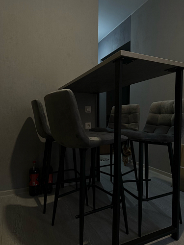 Барная стойка Дилан Лофт 120х60х110 бетон фото покупателя 18