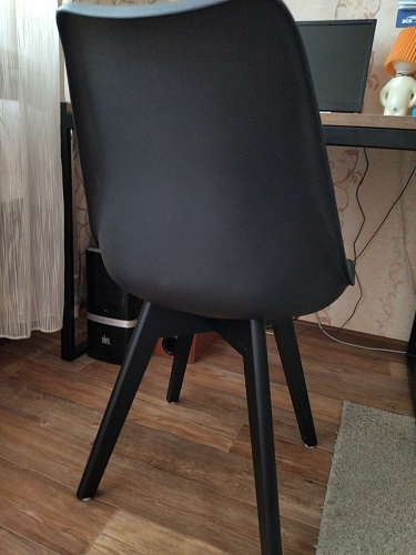 Деревянный стул Bonuss black / black фото покупателя 185