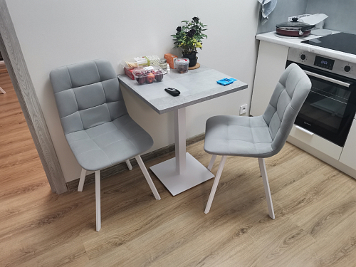 Комплект стульев Чилли 4 шт темно-серый / черный фото покупателя 562