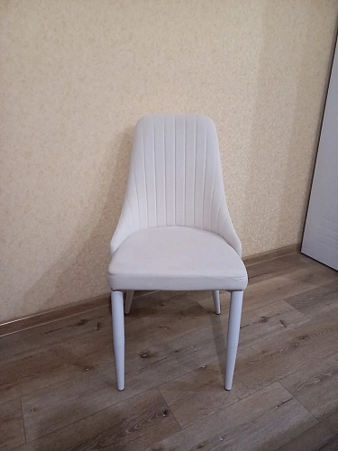 Стул на металлокаркасе Kora dark pink / white фото покупателя 11