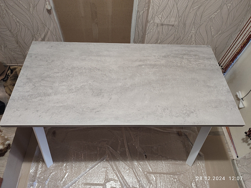 Стол Тринити Лофт 120 32 мм дуб галифакс табако / черный матовый фото покупателя 734